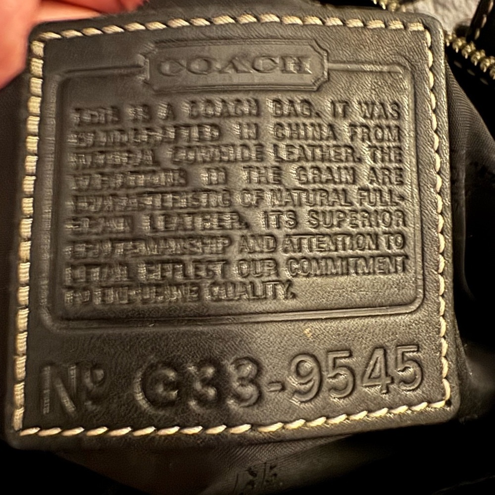 COACH Y2K Black Leather Legacy Satchel Handbag - Picture 6 of 14